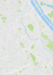 Fototapeta premium Mapa Wiedeń kolorowe wektor