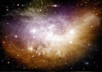 galaxy in a free space