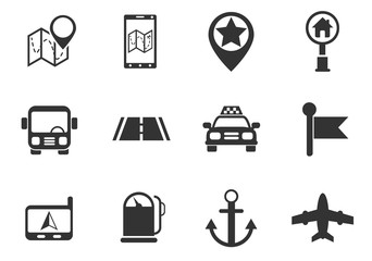 navigation icon set