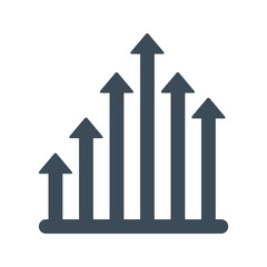 Stock market icon isolated on white background