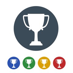 Trophy icon isolated on white background