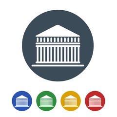 White house icon isolated on white background