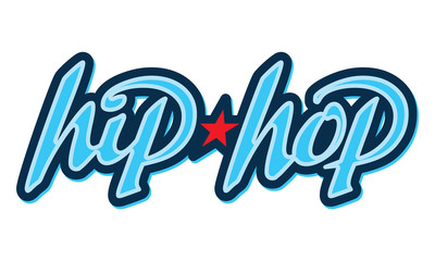 Hip-Hop Lettering. Design element