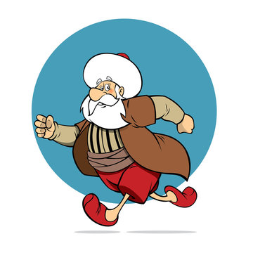 Nasreddin Hodja Character Illustration