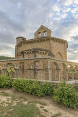 Fototapeta na wymiar Hermitage of Santa Maria de Eunate in Navarre