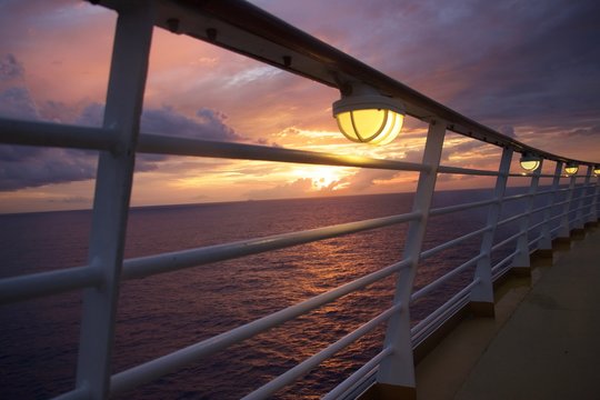 A view that can calm anyone. This picture showcases some of the incredible views one gets while aboard a cruise ship