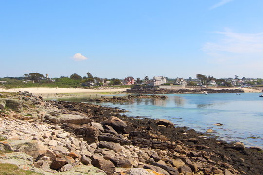 Plage et c&ocirc;te d'Argenton &agrave; Landunvez