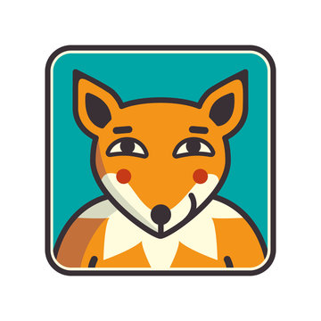 Fox head Vector Illustration. Illustration of fox head cartoon style