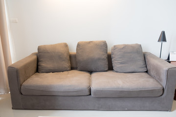 Attractive gray sofa