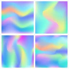 Holographic abstract background set