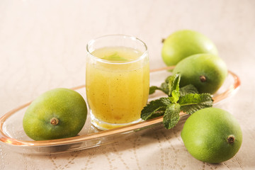 Aam Panna or Salted Green Mano Juice