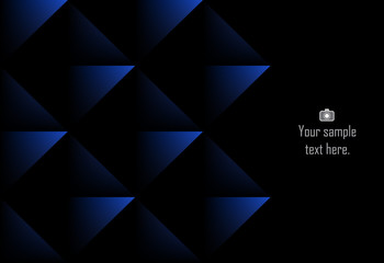 Obraz premium Navy abstract layer geometric background for card, annual business report, poster template