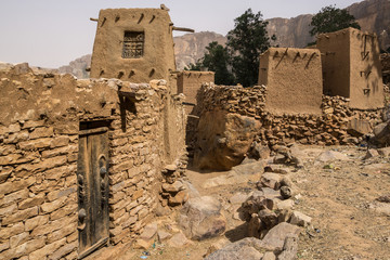Tellem houses in the cliffs above Youga Piri, Pays Dogon, Mali