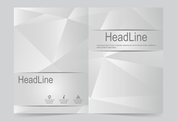 Silver color Cover template background