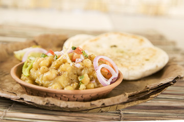 chana masala with kulcha