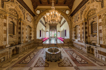 Emir Bachir Chahabi Palace Beit ed-Dine in de berg Libanon, Midden-Oosten