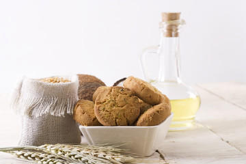 Coconut Biscuits with Fresh Coconut & Cup of Tea