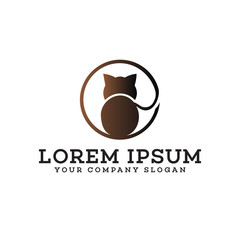 cat logo design concept template design concept template