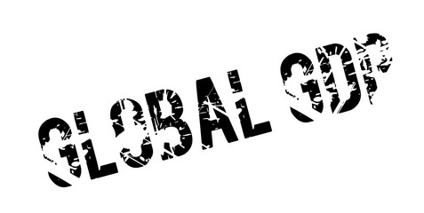 Global Gdp rubber stamp. Grunge design with dust scratches. Effects can be easily removed for a clean, crisp look. Color is easily changed.