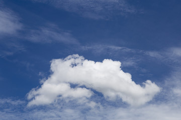Beautiful blue sky with clouds.