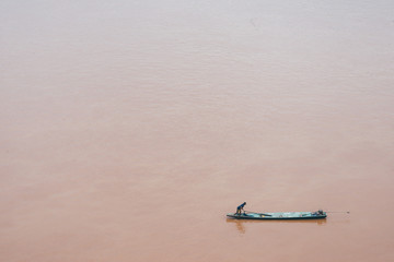 Fisherman fish in the river