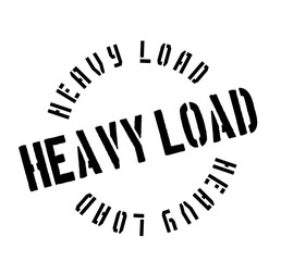 Heavy Load rubber stamp. Grunge design with dust scratches. Effects can be easily removed for a clean, crisp look. Color is easily changed.