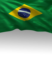 Brazil, Brazilian Flag (3D Render)