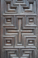 old wooden Door with Ornaments