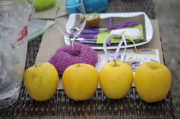 Wedding table decorations