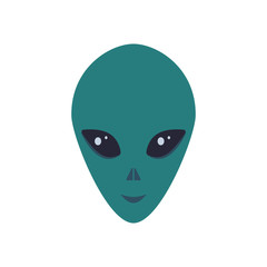  head of a green alien