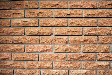 Red brick wall texture background