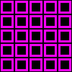 Pattern of black and pink squares