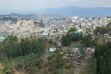 Fototapeta premium Nagaland landscape, Kohima, India