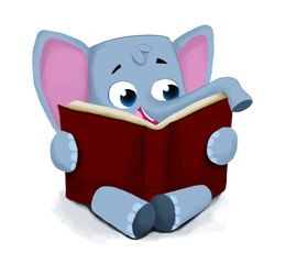 Animal leyendo un libro © malosdedos