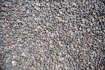 Crushed gravel as background or texture ,Background of granite gravel