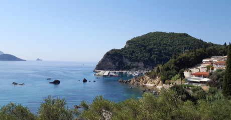 Amazing beautiful bay in Paleokastritsa