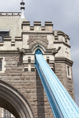 Fototapeta premium Tower Bridge on the River Thames, London, United Kingdom. The bridge is a symbol of the city and a great attraction for tourists