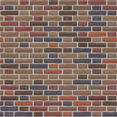 A pattern of old worn brown bricks