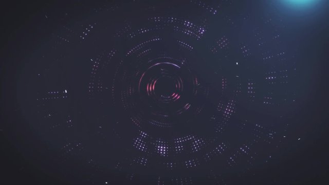 Futuristic Hud Target with Computer Data Screen Tech Motion Loop Background
