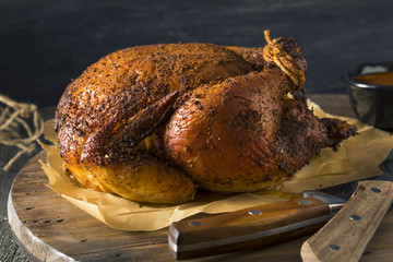 Homemade Barbecue Smoked Chicken