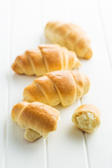 Sweet tasty croissants.