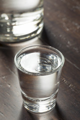 Clear Alcoholic Russian Vodka Shots
