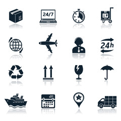 Delivery and transportation icons
