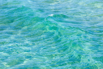 Sea flowing water surface