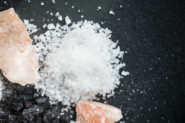 Different Kinds of Salts in Spoons