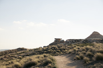 Big rocks in desert, Spain