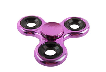  Purple spinner isolated on white background 