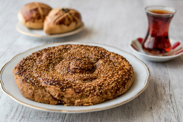 Turkish Pastries with Tahini and Sesame / Tahinli Corek.