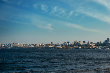 View of the city of Samara from the other side of the Volga