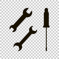 Screwdriver and Wrench icon.